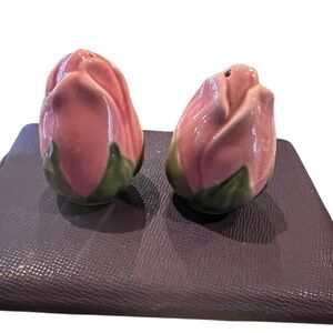 Franciscan Desert Rose vintage salt and pepper set, made in USA